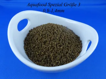 Aquafood Spezial Größe 3 für kleine Barsche und große Salmler rundes Granulat